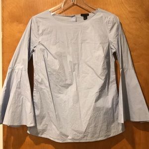 Ann Taylor Bell sleeve poplin shirt